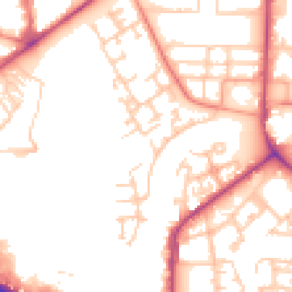 Daytime road noise heatmap for M7 1PH