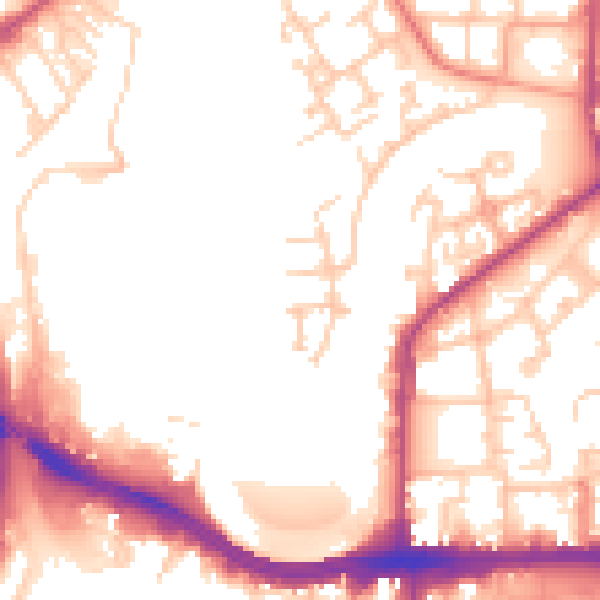 Daytime road noise heatmap for M7 1RF