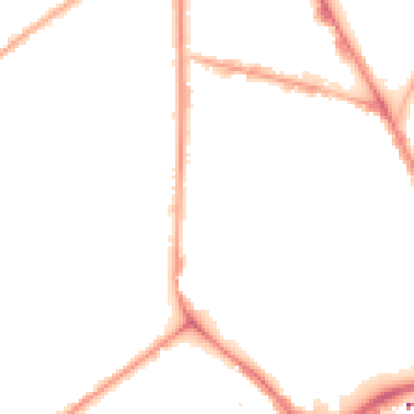 Night-time road noise heatmap for M7 1TD