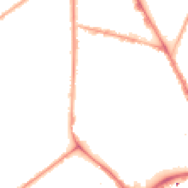 Night-time road noise heatmap for M7 1TG