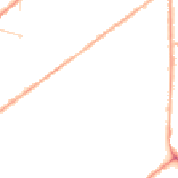 Night-time road noise heatmap for M7 1WG