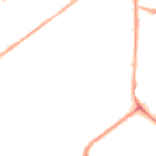 Night-time road noise heatmap for M7 1WH