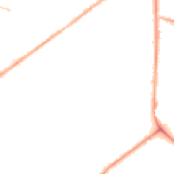 Night-time road noise heatmap for M7 1WZ