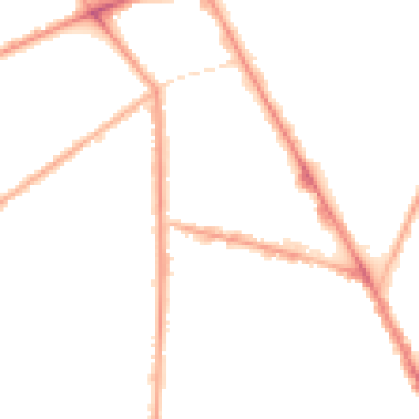 Night-time road noise heatmap for M7 1YD
