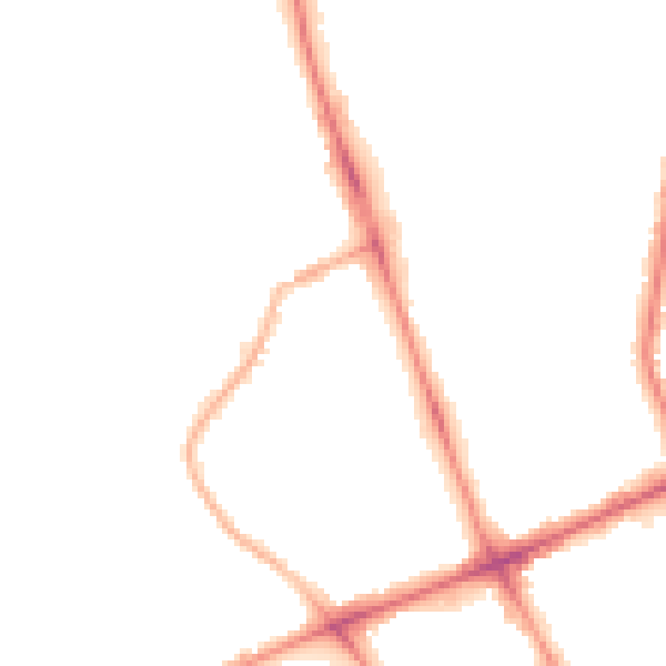 Night-time road noise heatmap for M7 2ED