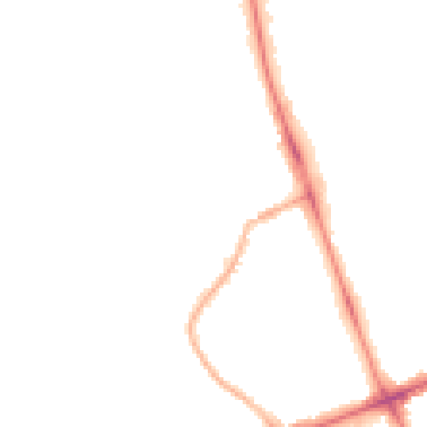 Night-time road noise heatmap for M7 2ES