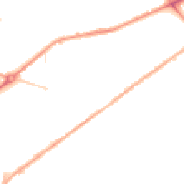 Night-time road noise heatmap for M7 2GB