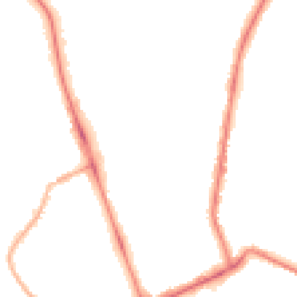 Night-time road noise heatmap for M7 2GU