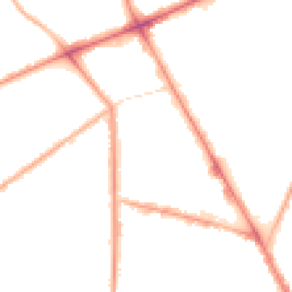 Night-time road noise heatmap for M7 2XG