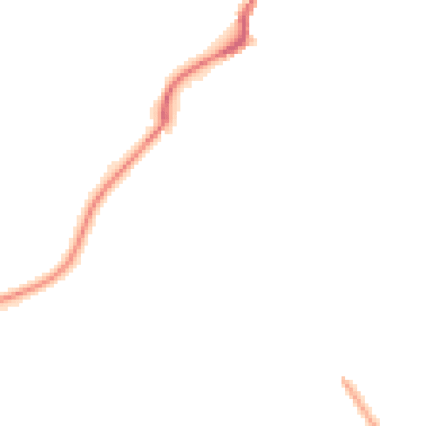 Night-time road noise heatmap for M7 3AH