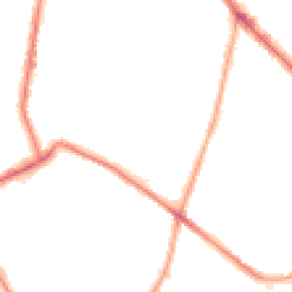 Night-time road noise heatmap for M7 4RZ
