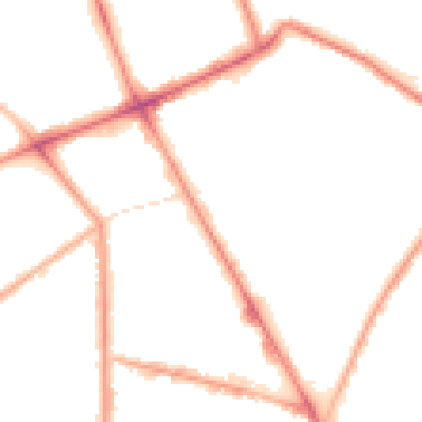 Night-time road noise heatmap for M7 4WZ