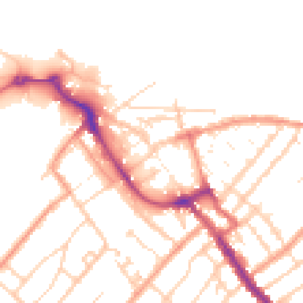 Daytime road noise heatmap for ME12 1BF