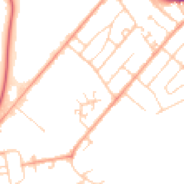 Daytime road noise heatmap for ME12 1BN