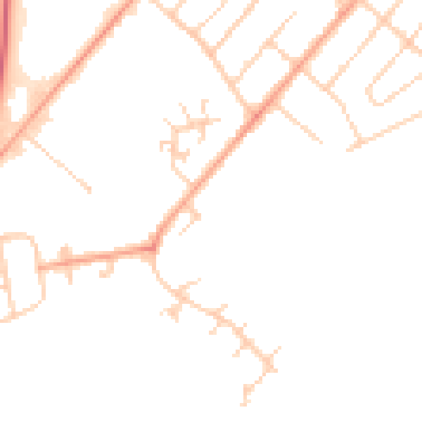 Daytime road noise heatmap for ME12 1EP