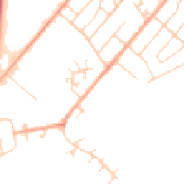 Daytime road noise heatmap for ME12 1EU