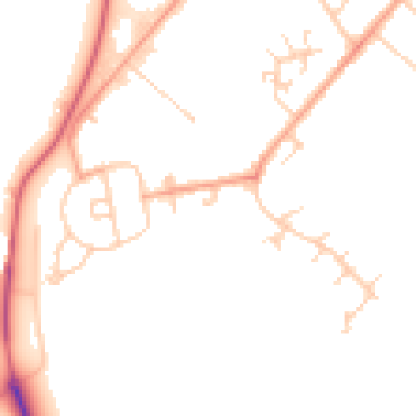 Daytime road noise heatmap for ME12 1JW