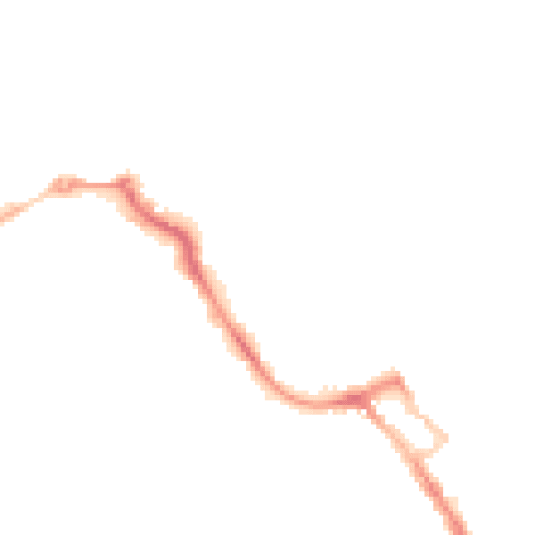 Night-time road noise heatmap for ME12 1NL
