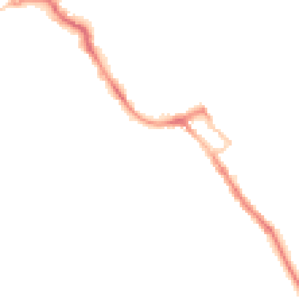 Night-time road noise heatmap for ME12 1QP