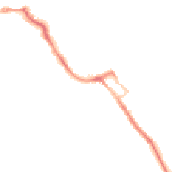 Night-time road noise heatmap for ME12 1QR