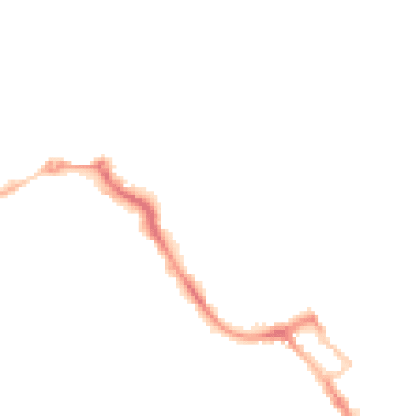 Night-time road noise heatmap for ME12 1RD