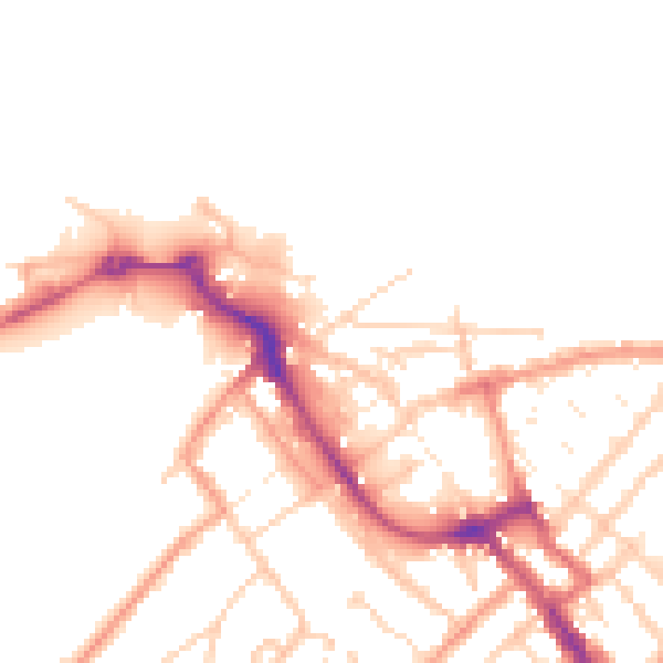 Daytime road noise heatmap for ME12 1RE