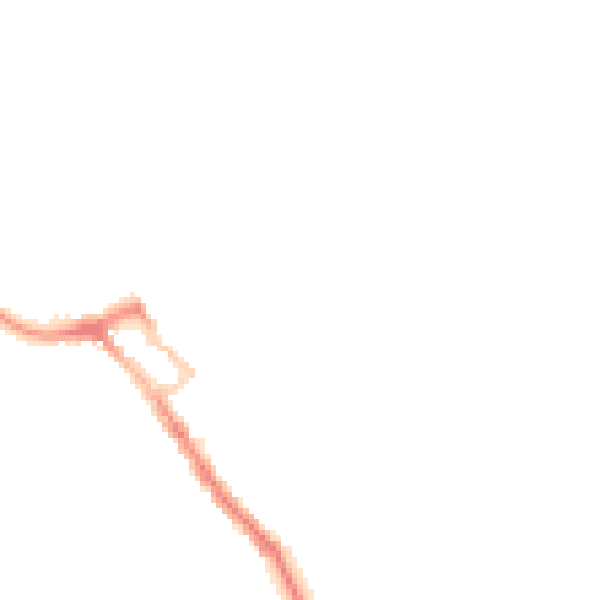 Night-time road noise heatmap for ME12 2AT
