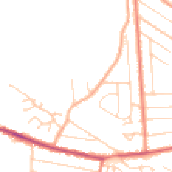 Daytime road noise heatmap for ME12 2EB