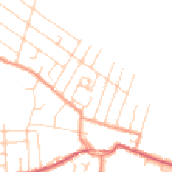 Daytime road noise heatmap for ME12 2GE