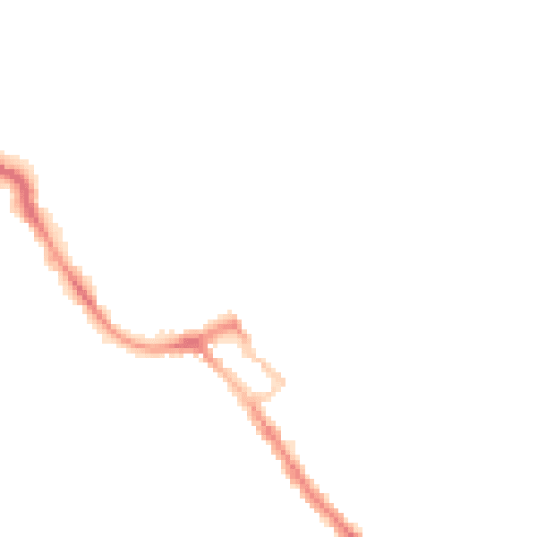 Night-time road noise heatmap for ME12 2NT