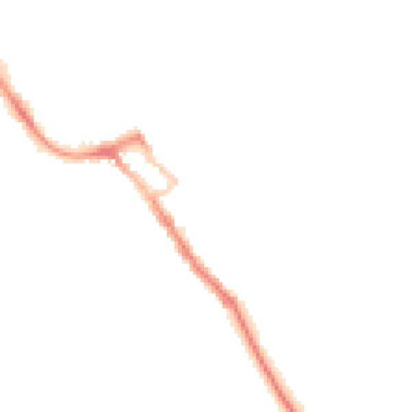 Night-time road noise heatmap for ME12 2QL