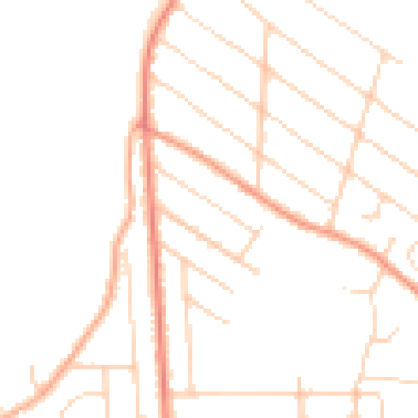 Daytime road noise heatmap for ME12 2SF