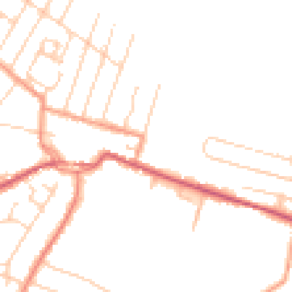 Daytime road noise heatmap for ME12 2SH