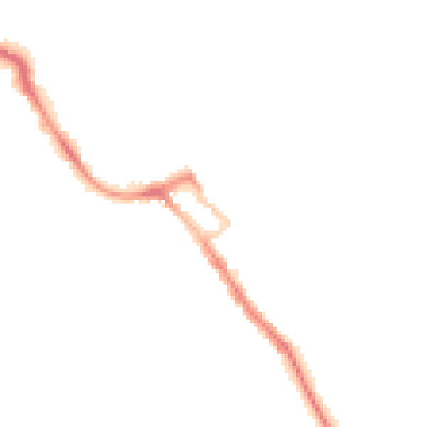 Night-time road noise heatmap for ME12 2SS