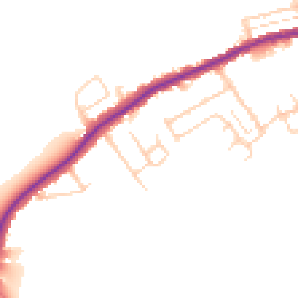 Daytime road noise heatmap for ME12 3ED
