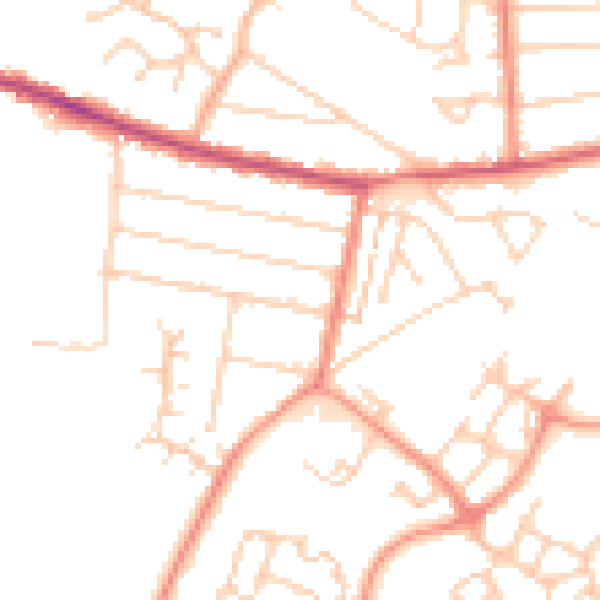 Daytime road noise heatmap for ME12 3LA