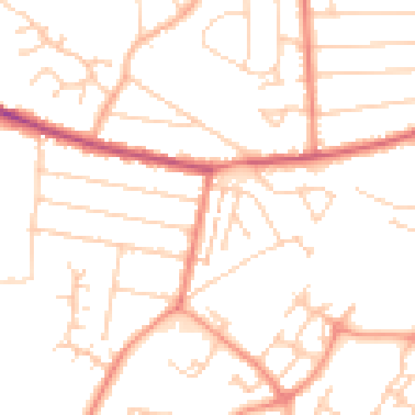 Daytime road noise heatmap for ME12 3NE