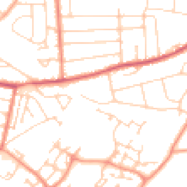 Daytime road noise heatmap for ME12 3PG