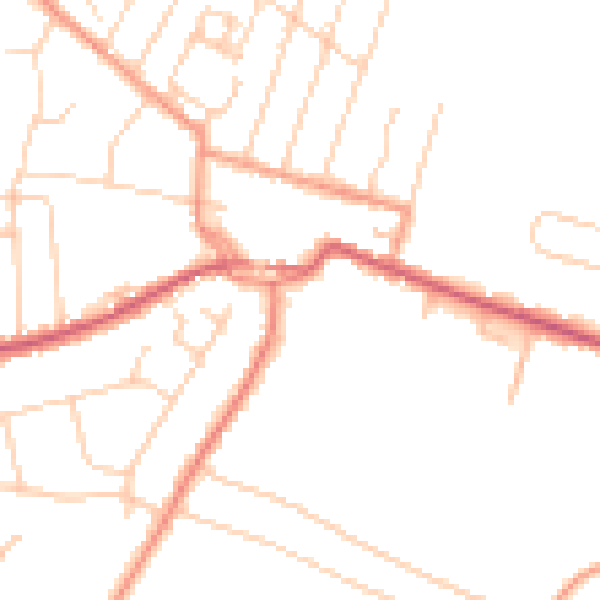 Daytime road noise heatmap for ME12 3SZ