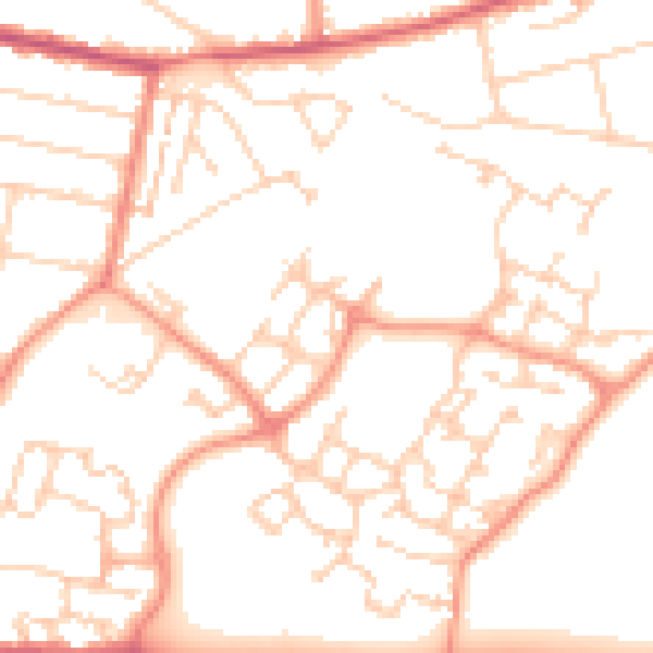 Daytime road noise heatmap for ME12 3TP