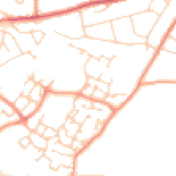 Daytime road noise heatmap for ME12 3TZ