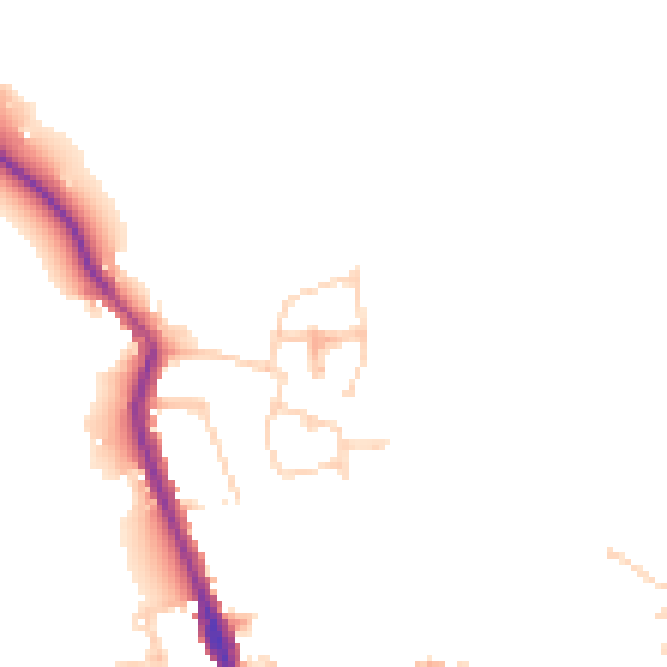 Daytime road noise heatmap for ME12 3UJ