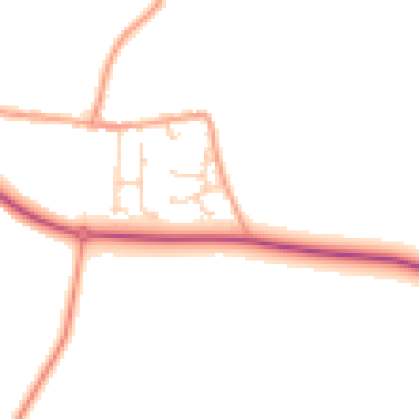 Daytime road noise heatmap for ME12 4AT