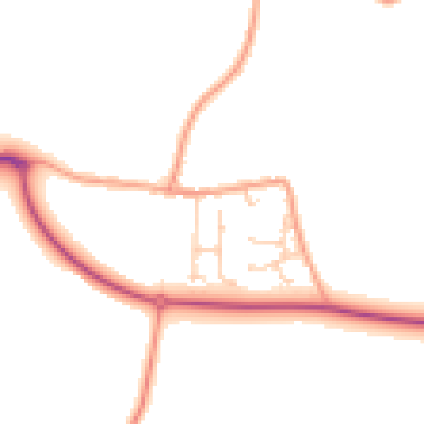 Daytime road noise heatmap for ME12 4BH