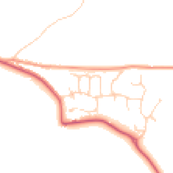 Daytime road noise heatmap for ME12 4BJ