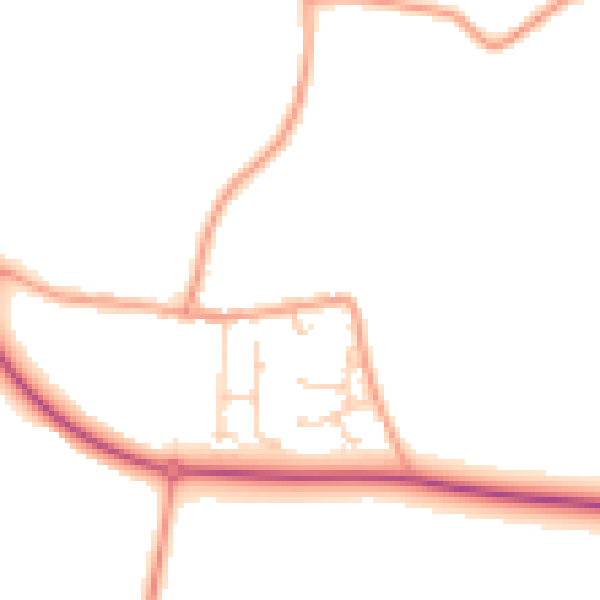 Daytime road noise heatmap for ME12 4BN