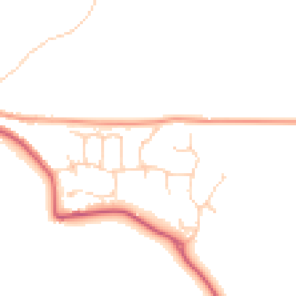 Daytime road noise heatmap for ME12 4BY
