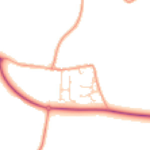 Daytime road noise heatmap for ME12 4BZ