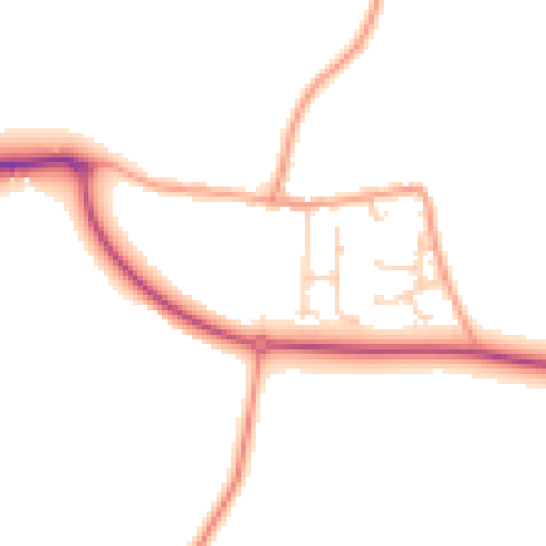 Daytime road noise heatmap for ME12 4DG