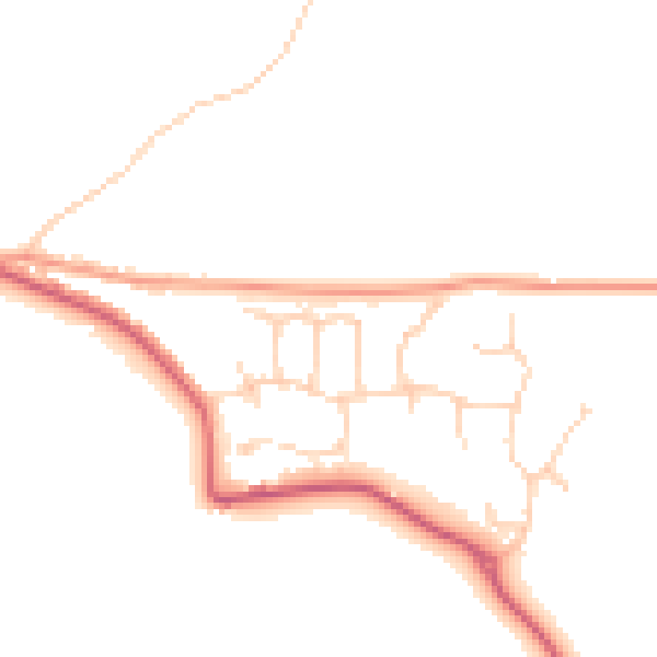 Daytime road noise heatmap for ME12 4DN